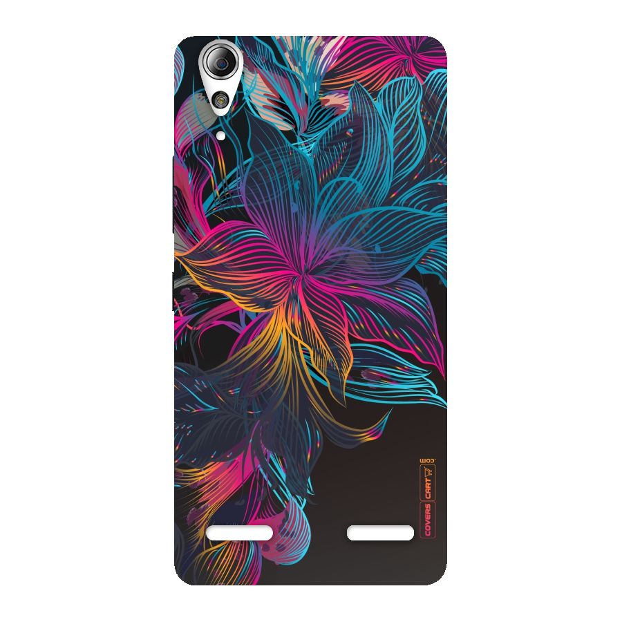Multi-Colour Flowers Back Case for Lenovo A6000