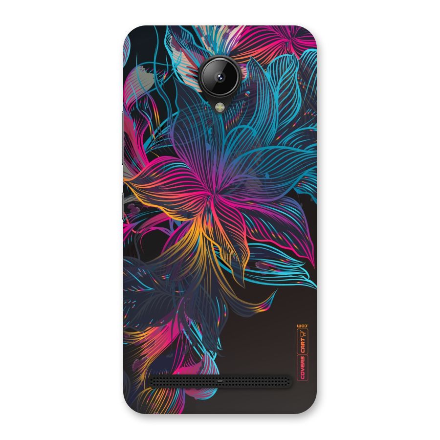 Multi-Colour Flowers Back Case for Lenovo C2