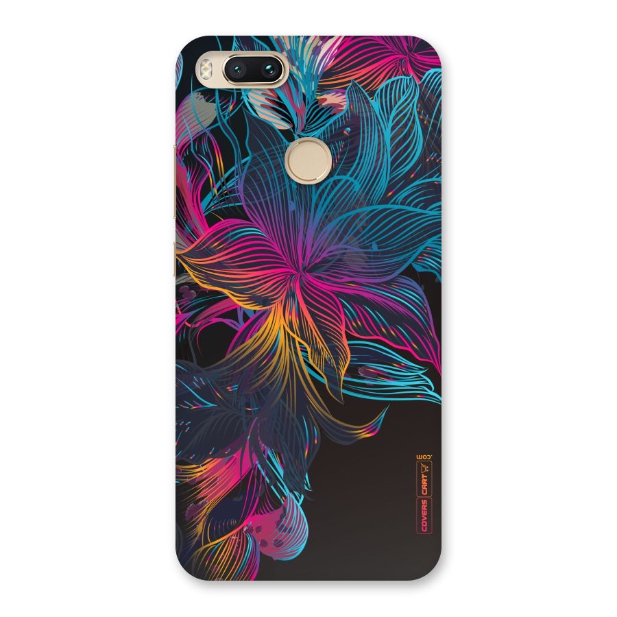 Multi-Colour Flowers Back Case for Mi A1