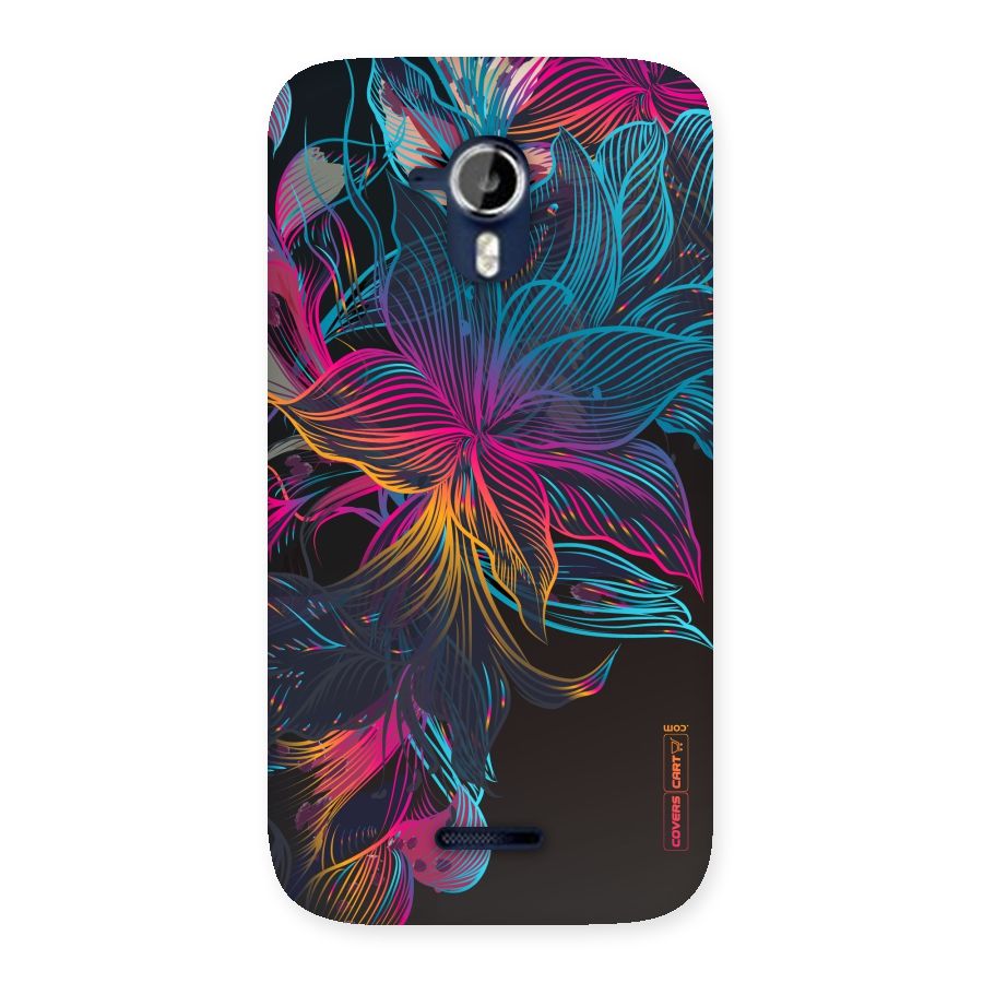 Multi-Colour Flowers Back Case for Micromax Canvas Magnus A117