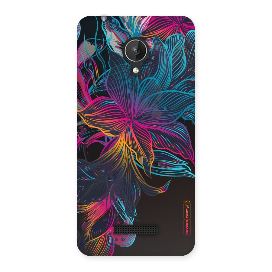 Multi-Colour Flowers Back Case for Micromax Canvas Spark Q380