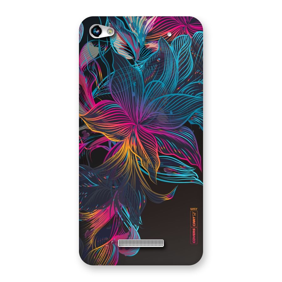 Multi-Colour Flowers Back Case for Micromax Hue 2