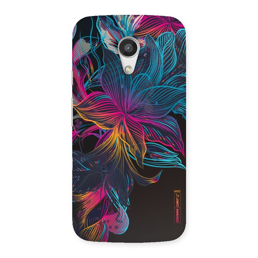 Multi-Colour Flowers Back Case for Moto G 2nd Gen