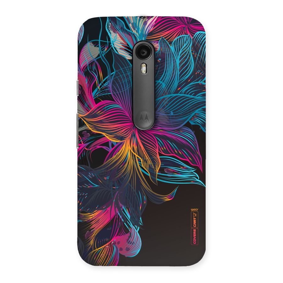 Multi-Colour Flowers Back Case for Moto G Turbo