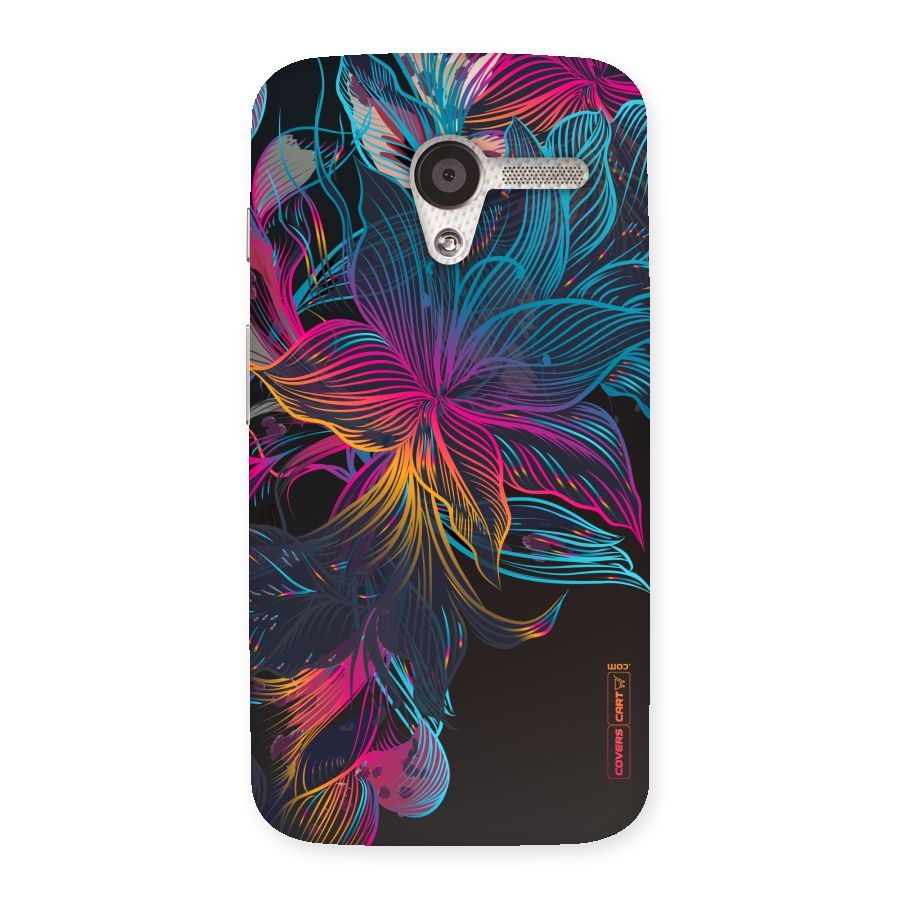 Multi-Colour Flowers Back Case for Moto X