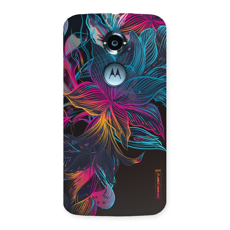 Multi-Colour Flowers Back Case for Moto X 2nd Gen