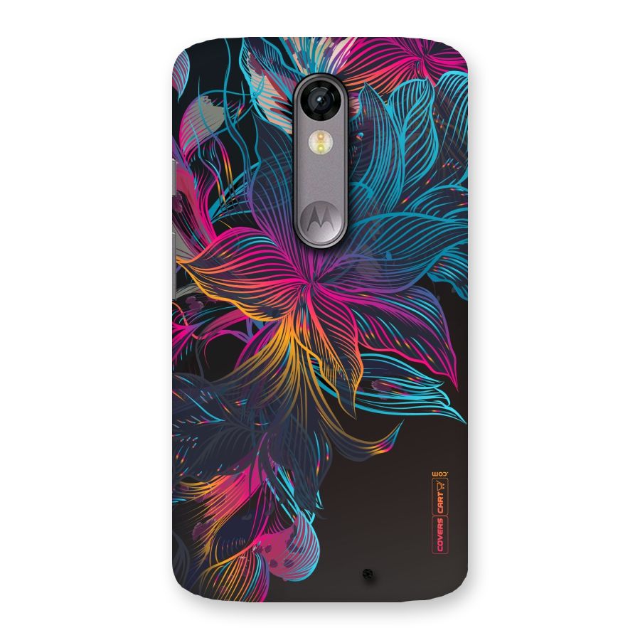 Multi-Colour Flowers Back Case for Moto X Force
