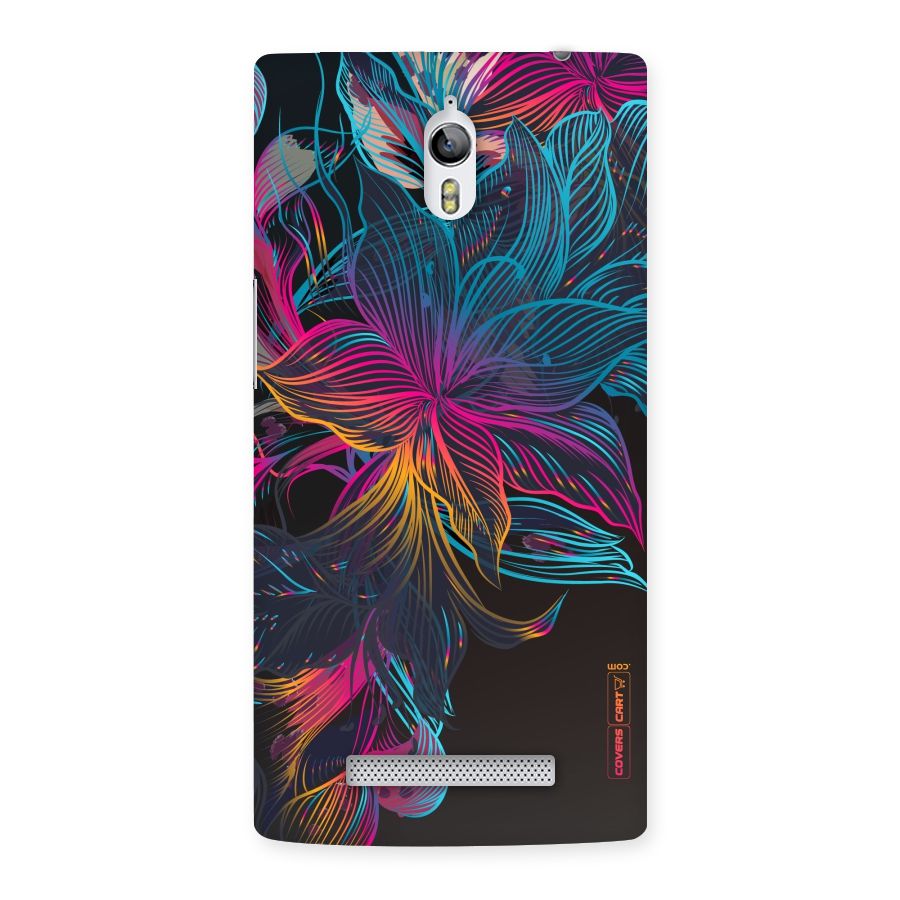 Multi-Colour Flowers Back Case for Oppo Find 7