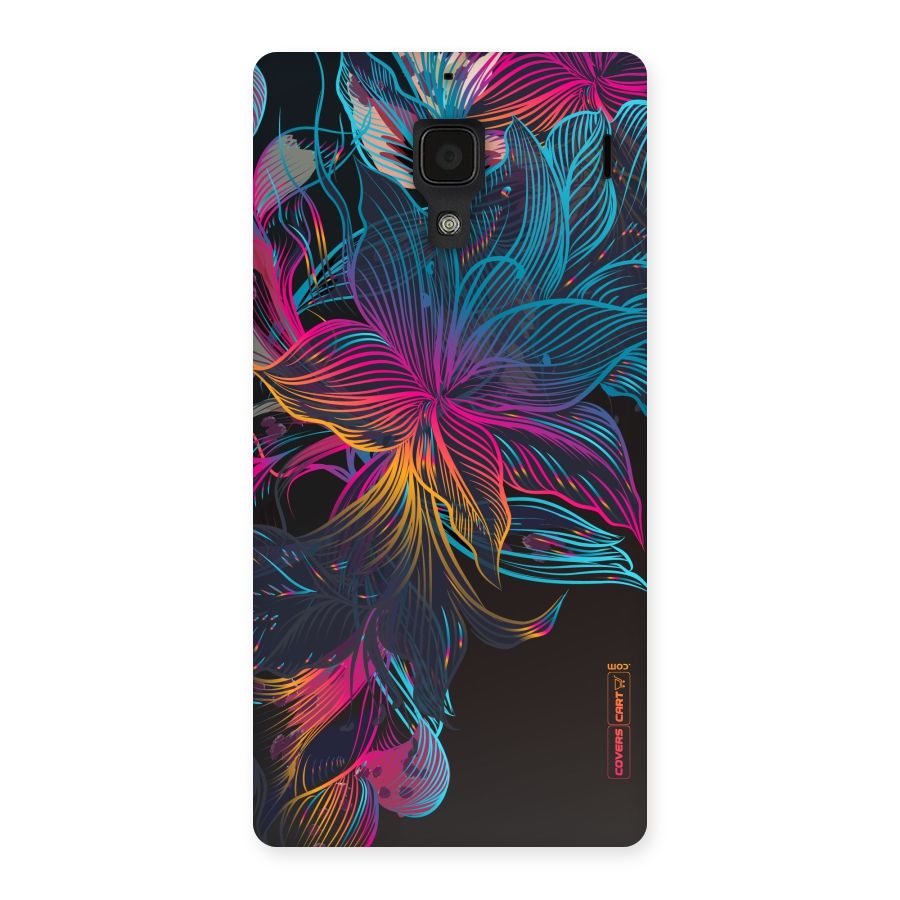 Multi-Colour Flowers Back Case for Redmi 1S
