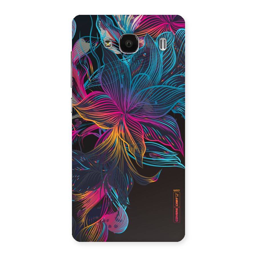 Multi-Colour Flowers Back Case for Redmi 2