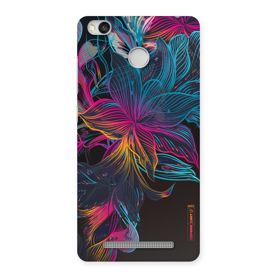 Multi-Colour Flowers Back Case for Redmi 3S Prime