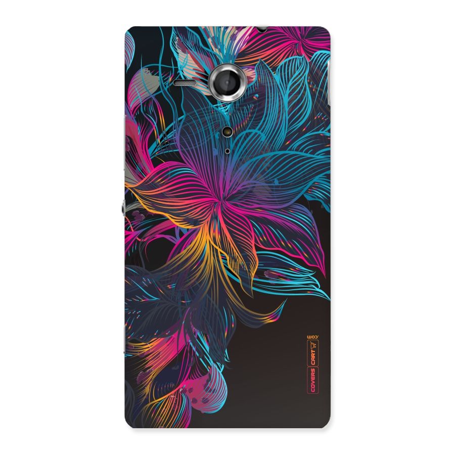 Multi-Colour Flowers Back Case for Sony Xperia SP