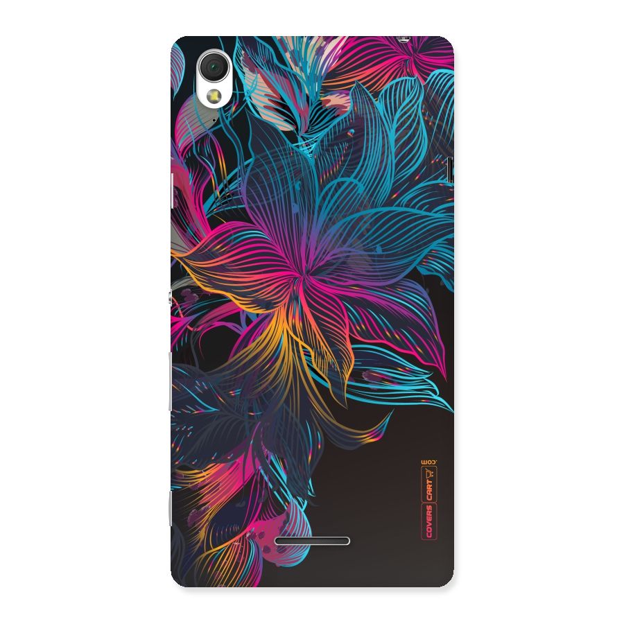Multi-Colour Flowers Back Case for Sony Xperia T3