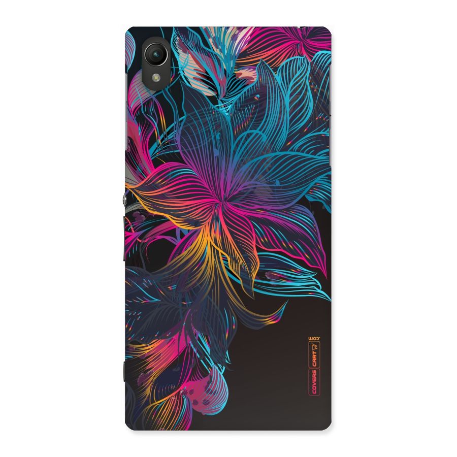 Multi-Colour Flowers Back Case for Sony Xperia Z1