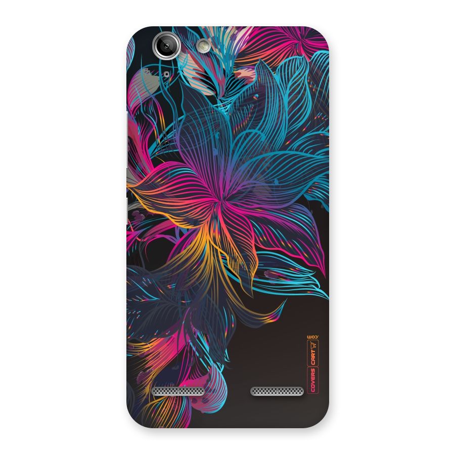 Multi-Colour Flowers Back Case for Vibe K5 Plus