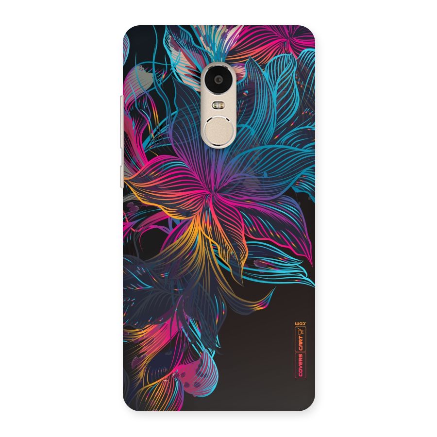 Multi-Colour Flowers Back Case for Xiaomi Redmi Note 4