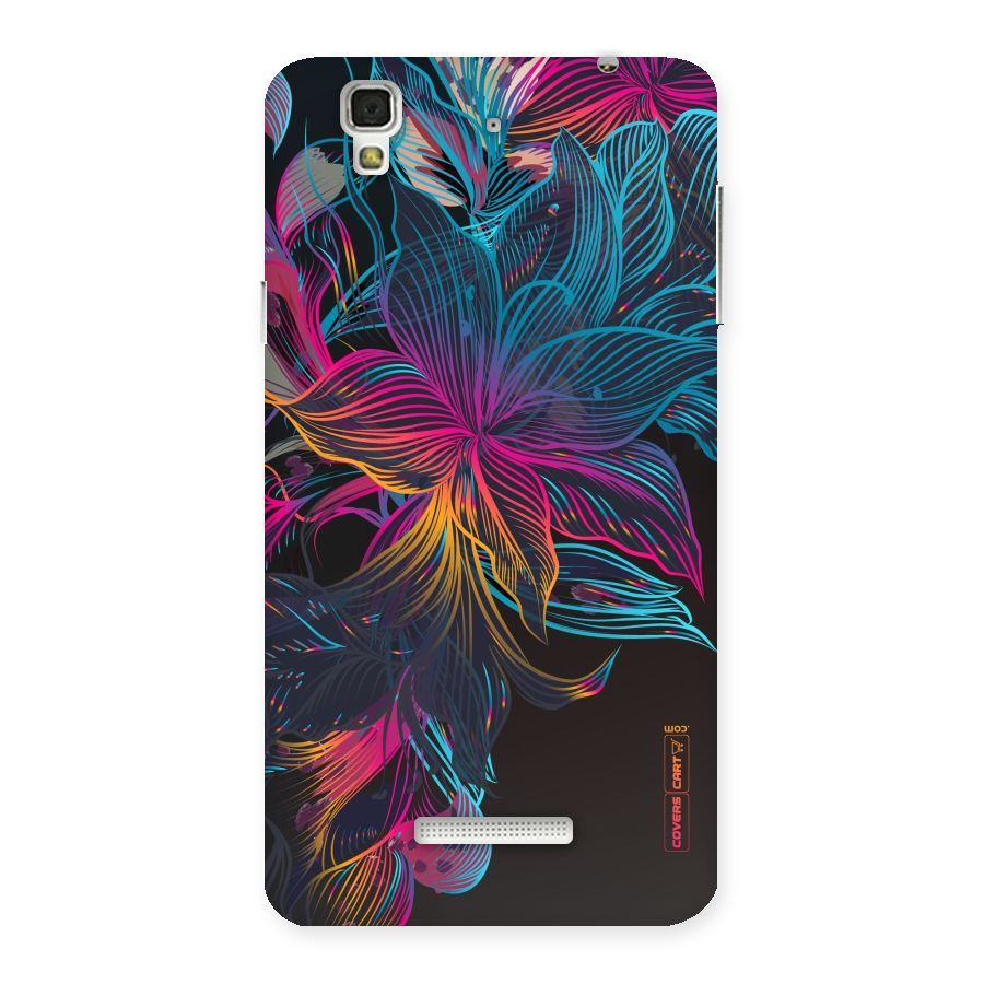 Multi-Colour Flowers Back Case for YU Yureka Plus