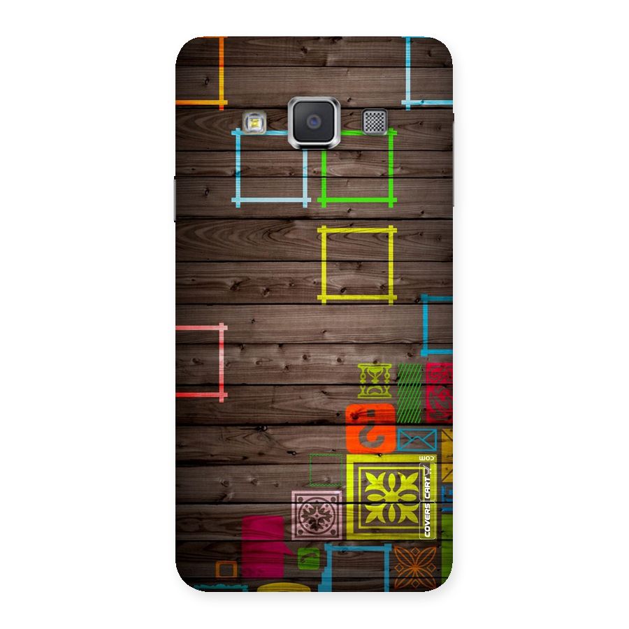 Multicolor Frame Design Back Case for Galaxy A3