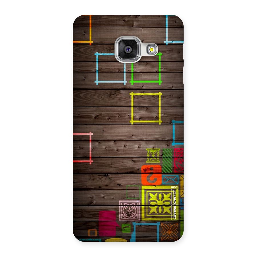 Multicolor Frame Design Back Case for Galaxy A3 2016