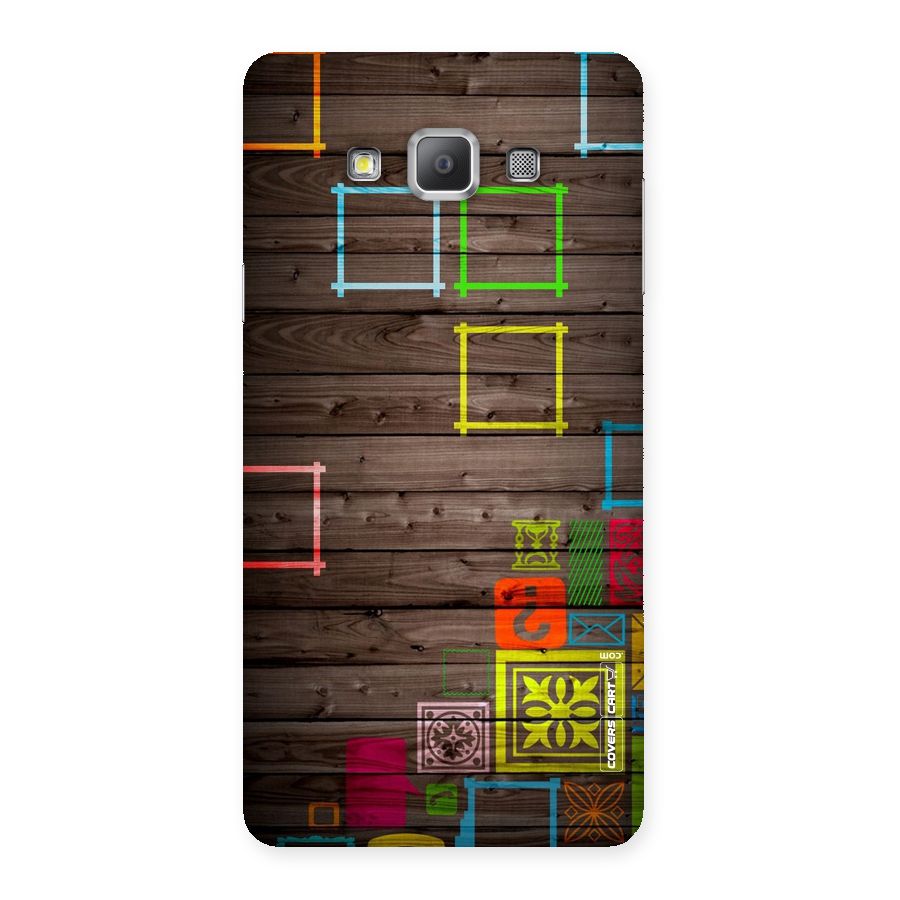 Multicolor Frame Design Back Case for Galaxy A7