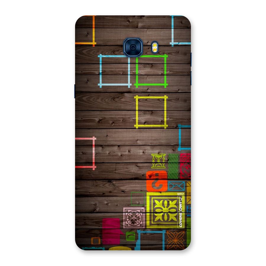 Multicolor Frame Design Back Case for Galaxy C7 Pro