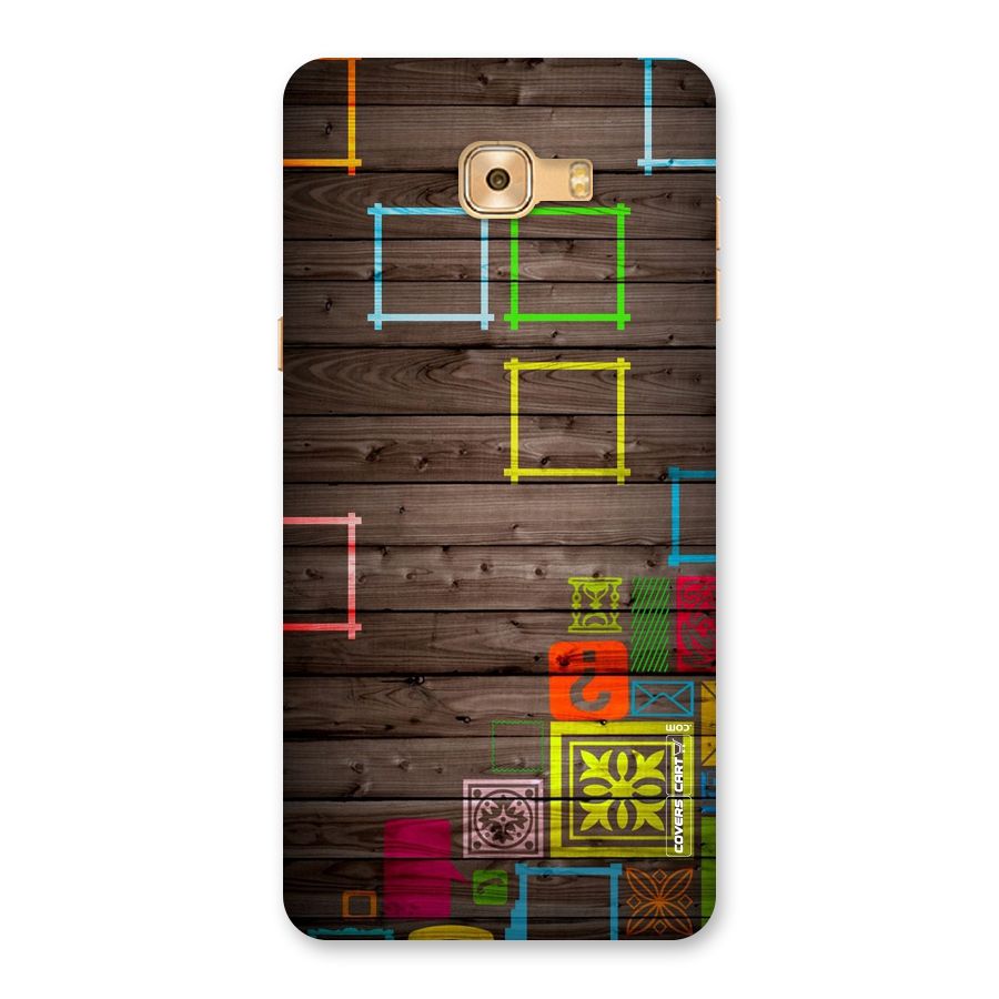 Multicolor Frame Design Back Case for Galaxy C9 Pro