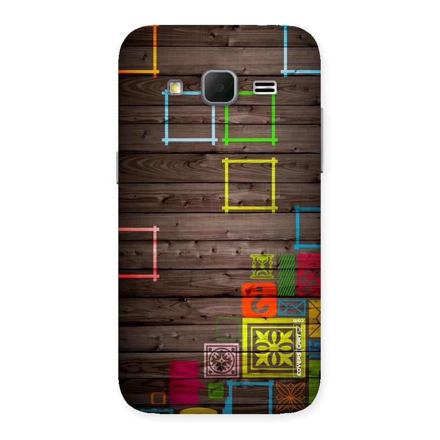 Multicolor Frame Design Back Case for Galaxy Core Prime