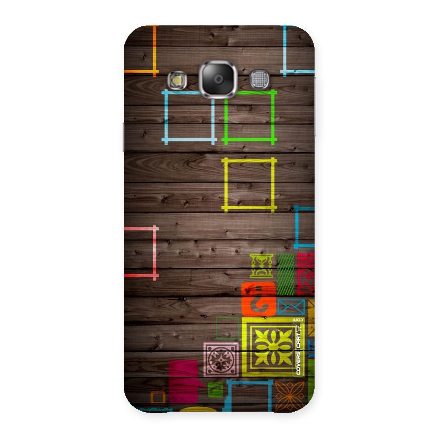 Multicolor Frame Design Back Case for Galaxy E7