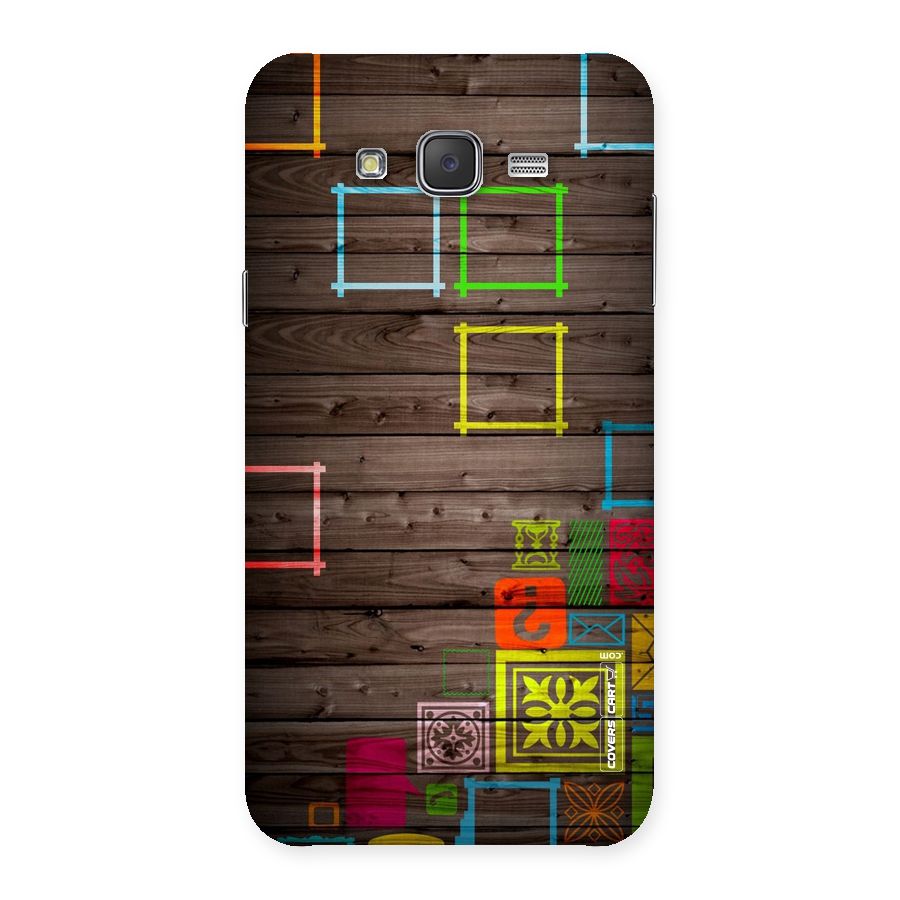 Multicolor Frame Design Back Case for Galaxy J7