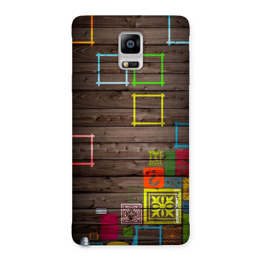 Multicolor Frame Design Back Case for Galaxy Note 4
