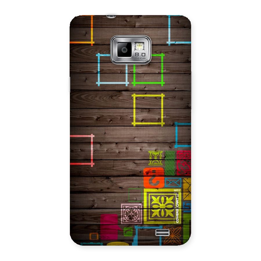 Multicolor Frame Design Back Case for Galaxy S2