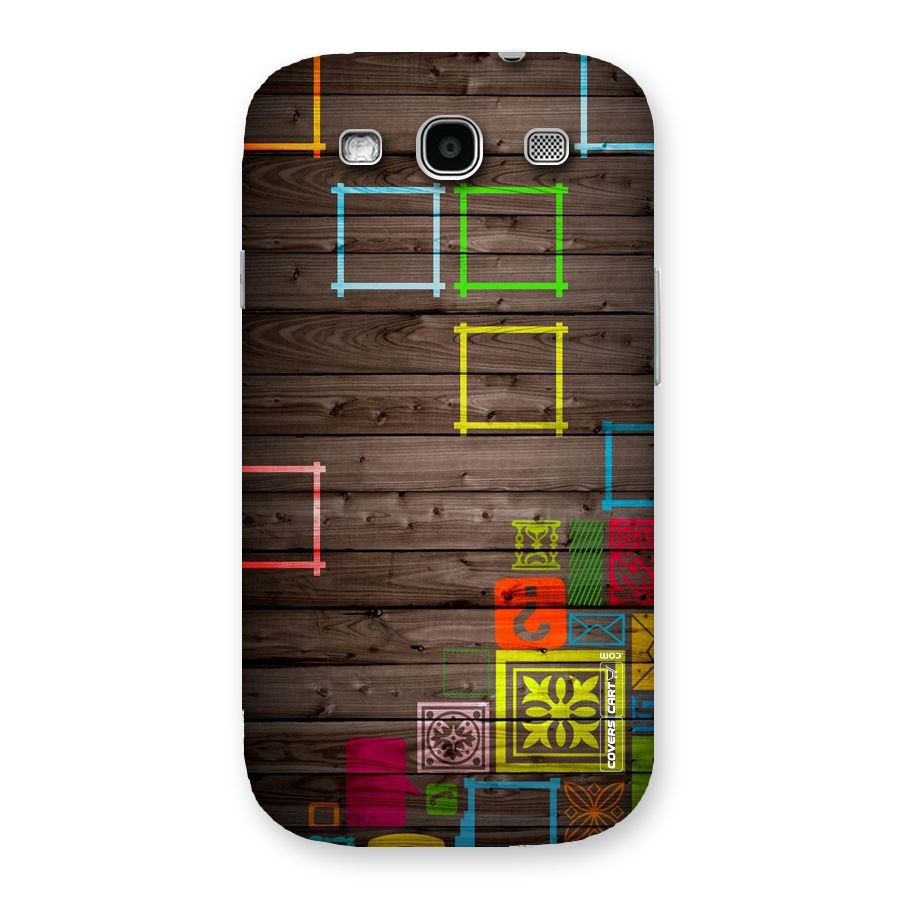 Multicolor Frame Design Back Case for Galaxy S3