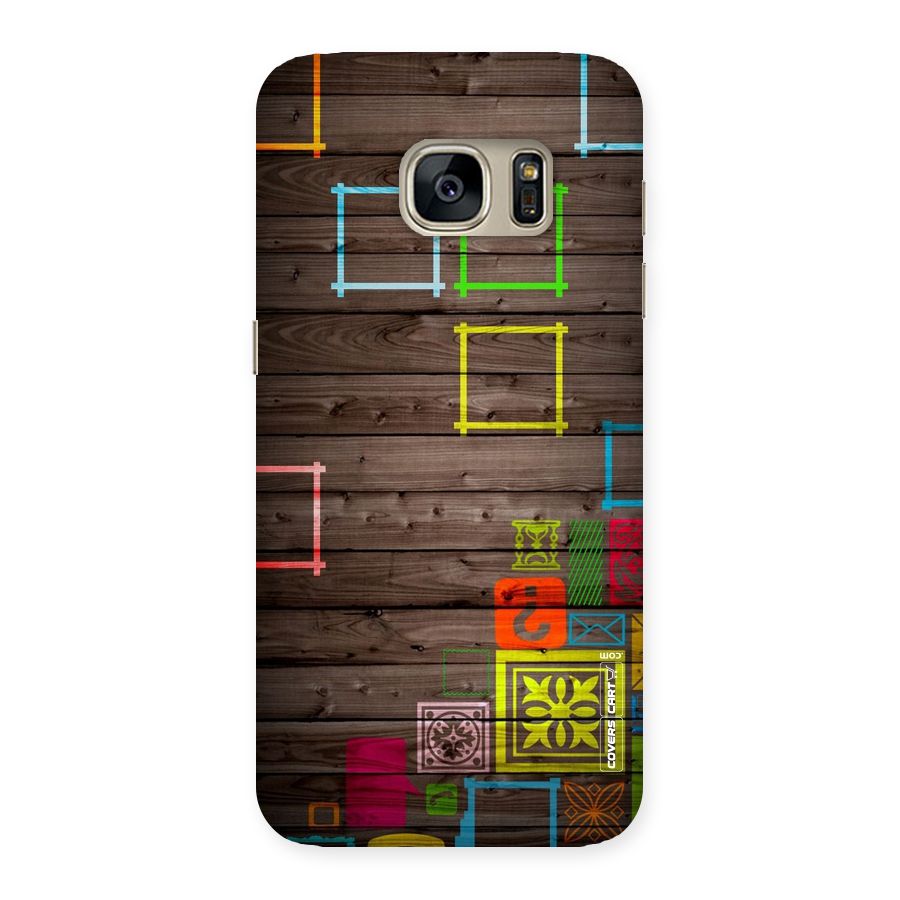 Multicolor Frame Design Back Case for Galaxy S7