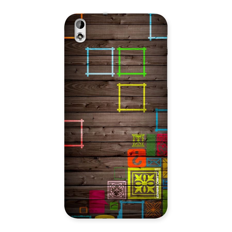 Multicolor Frame Design Back Case for HTC Desire 816