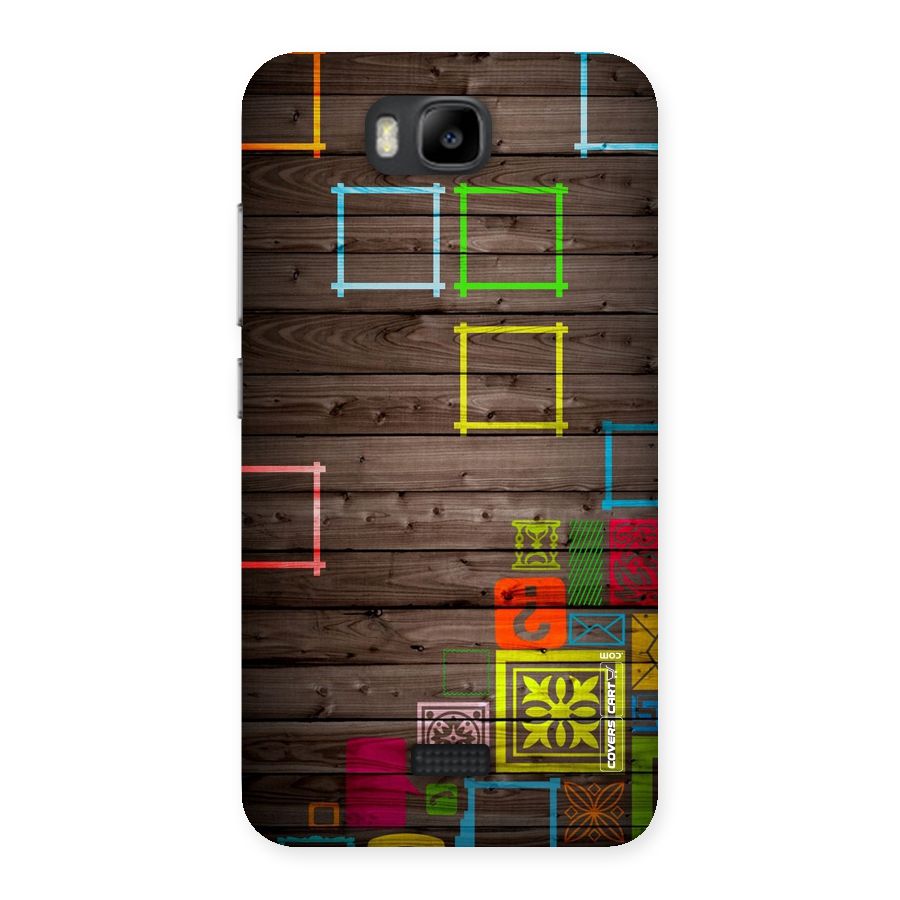 Multicolor Frame Design Back Case for Honor Bee