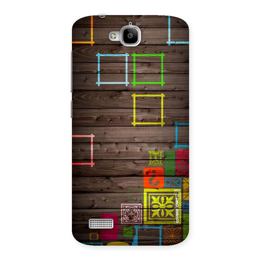 Multicolor Frame Design Back Case for Honor Holly
