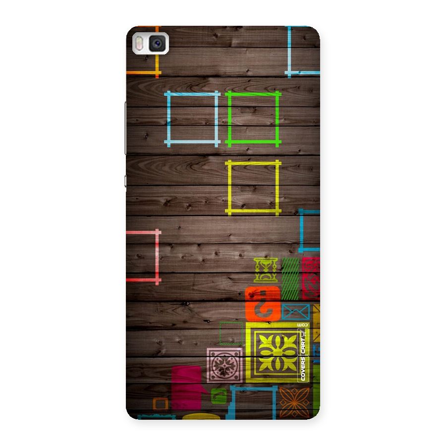 Multicolor Frame Design Back Case for Huawei P8