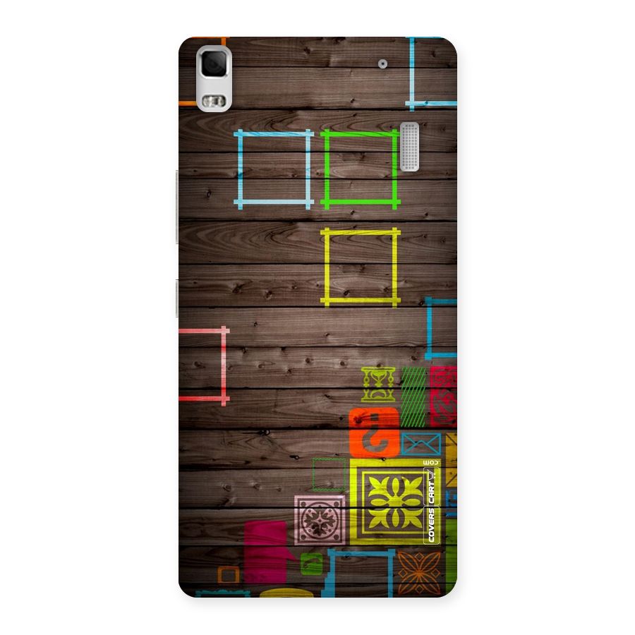 Multicolor Frame Design Back Case for Lenovo K3 Note
