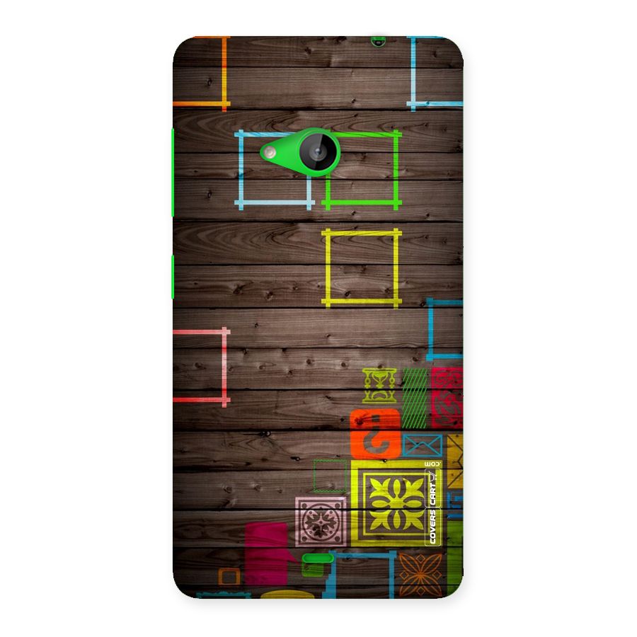 Multicolor Frame Design Back Case for Lumia 535