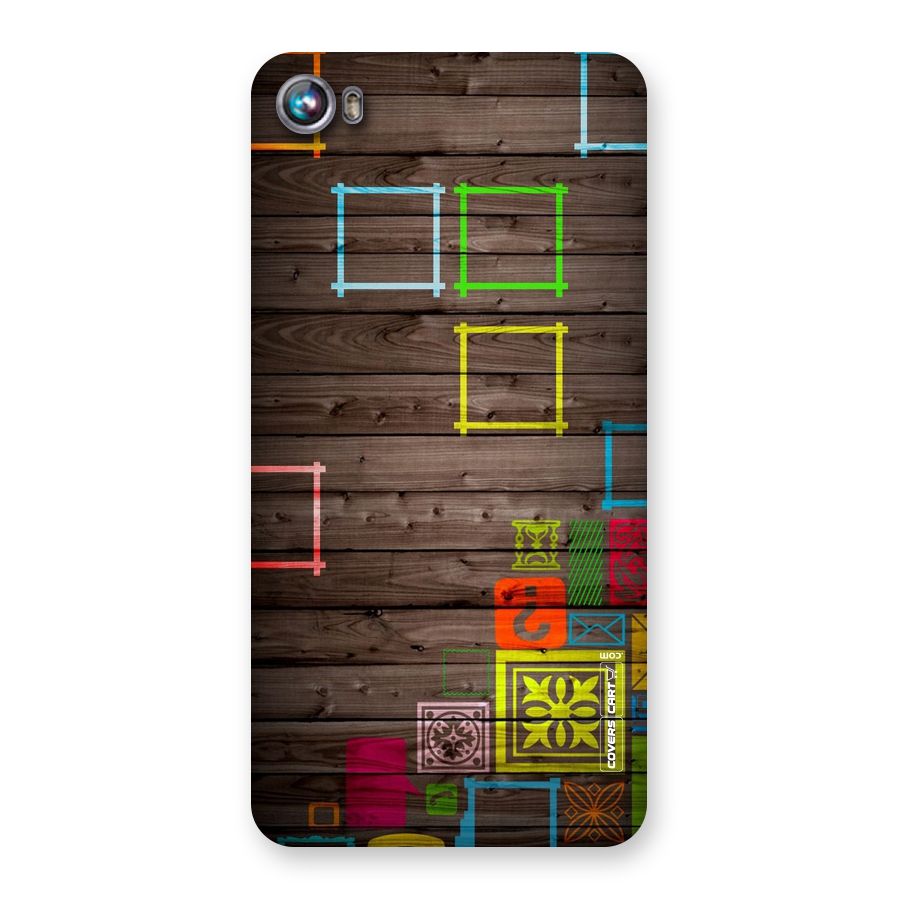 Multicolor Frame Design Back Case for Micromax Canvas Fire 4 A107