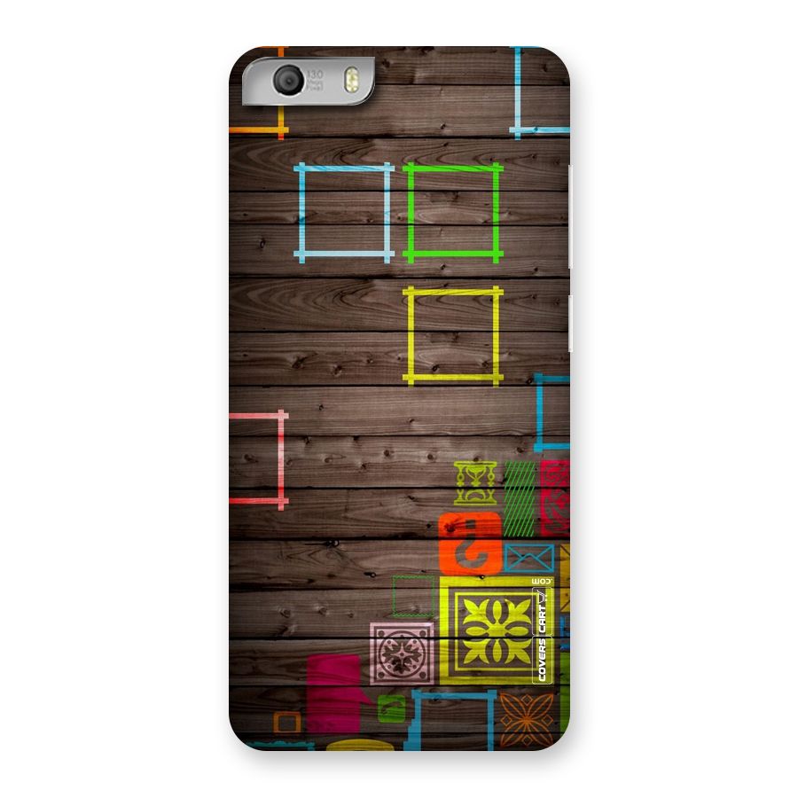Multicolor Frame Design Back Case for Micromax Canvas Knight 2