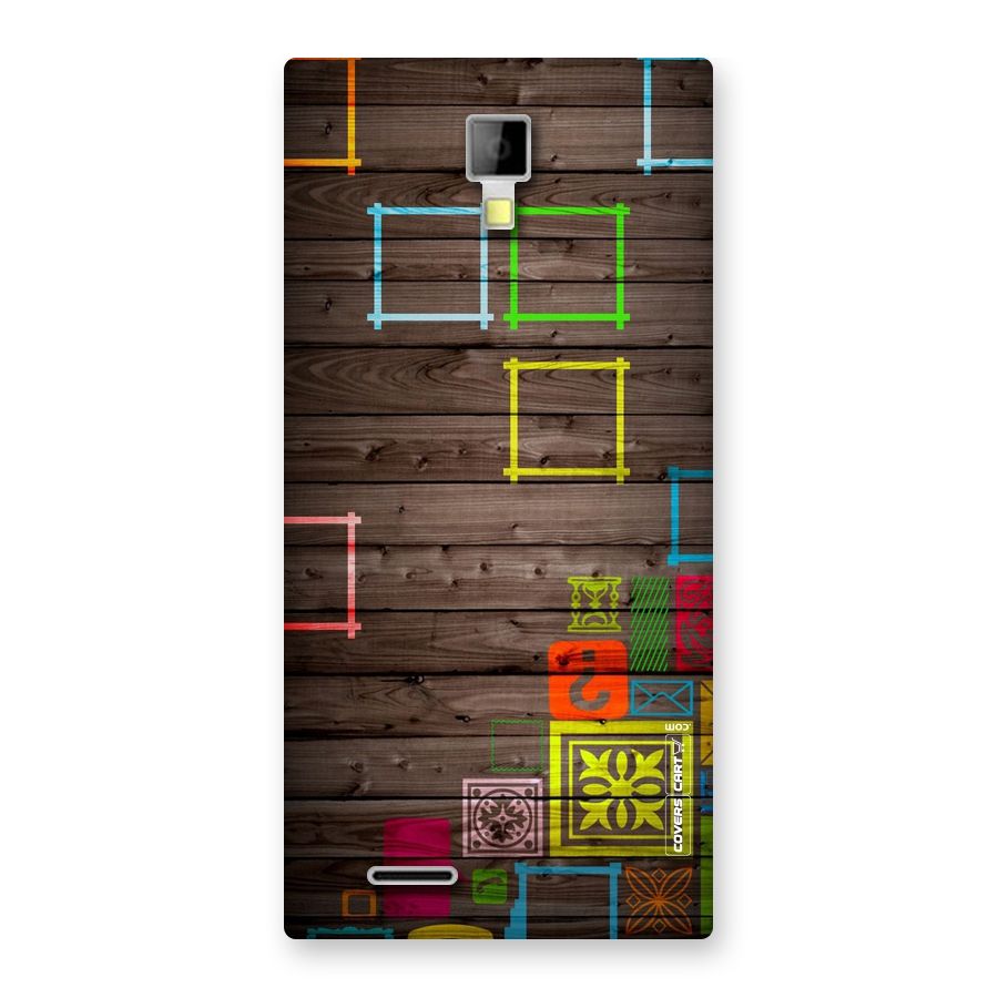 Multicolor Frame Design Back Case for Micromax Canvas Xpress A99