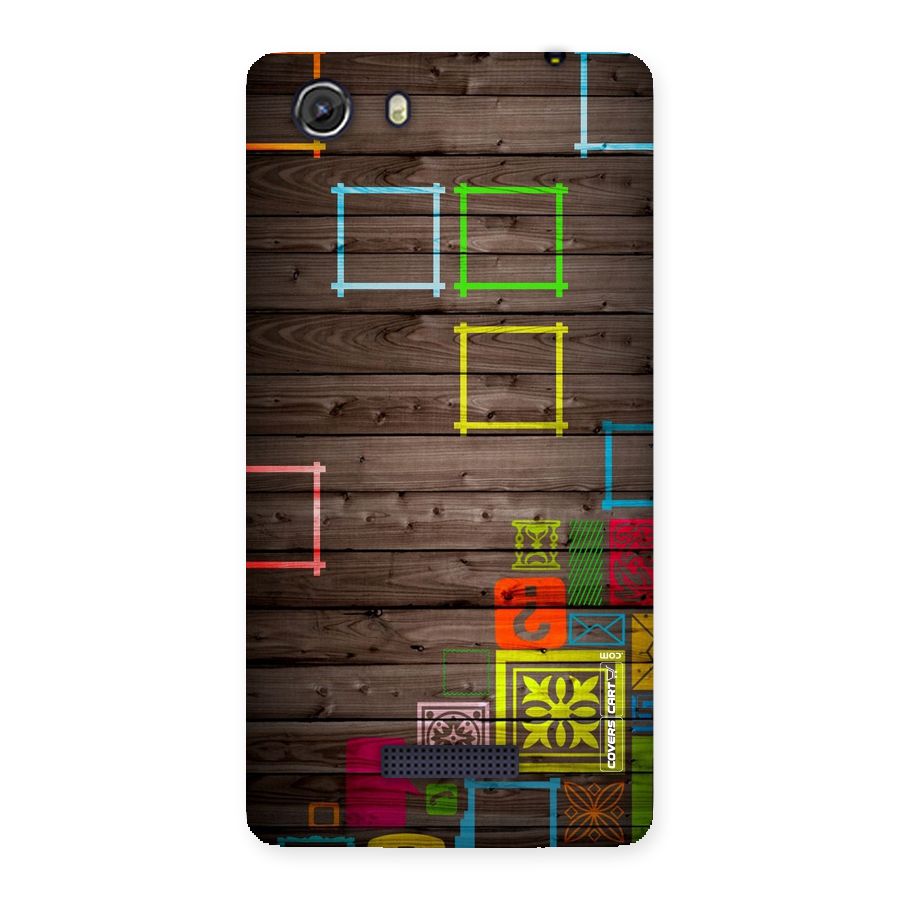 Multicolor Frame Design Back Case for Micromax Unite 3
