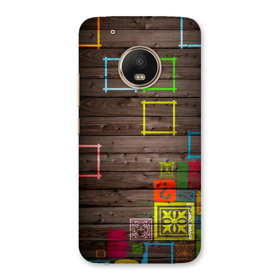 Multicolor Frame Design Back Case for Moto G5 Plus