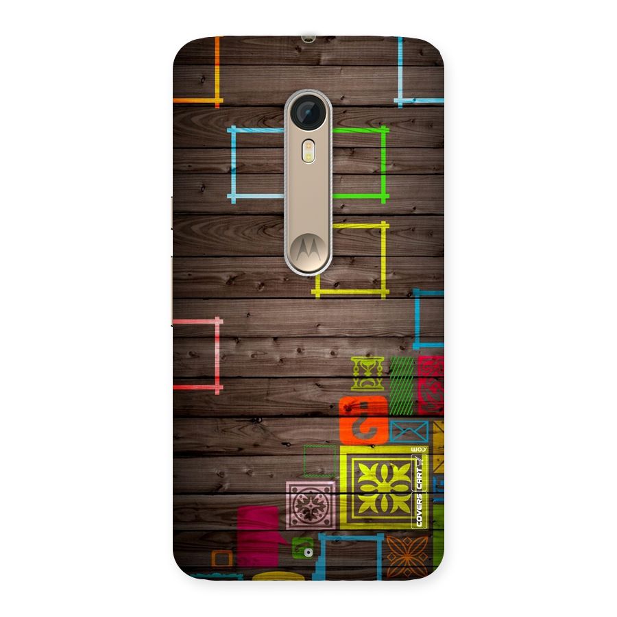 Multicolor Frame Design Back Case for Motorola Moto X Style