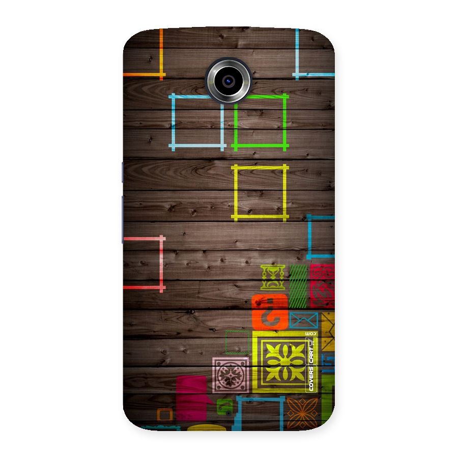 Multicolor Frame Design Back Case for Nexsus 6