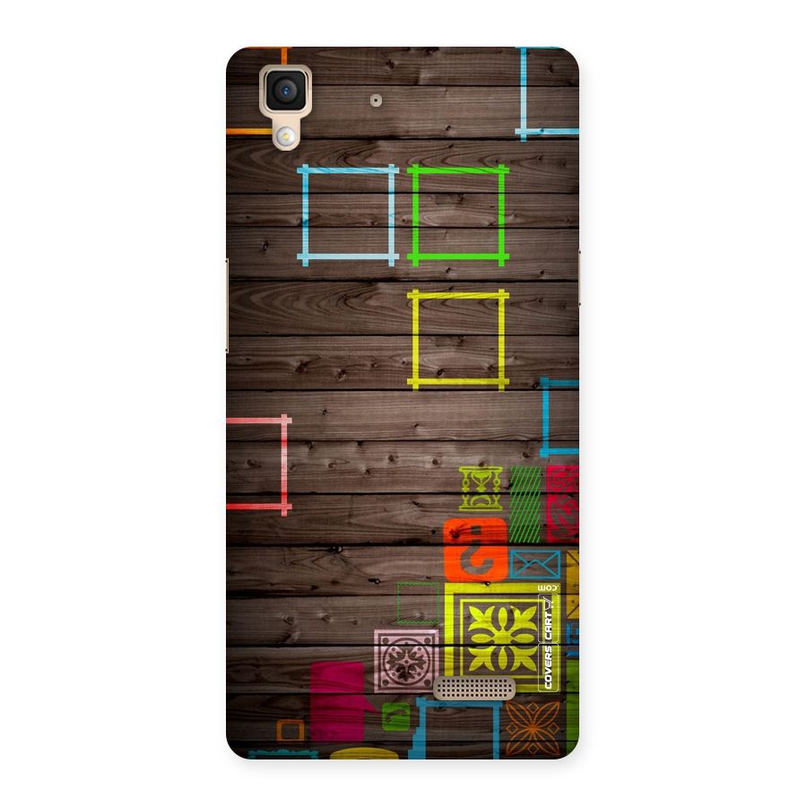 Multicolor Frame Design Back Case for Oppo R7