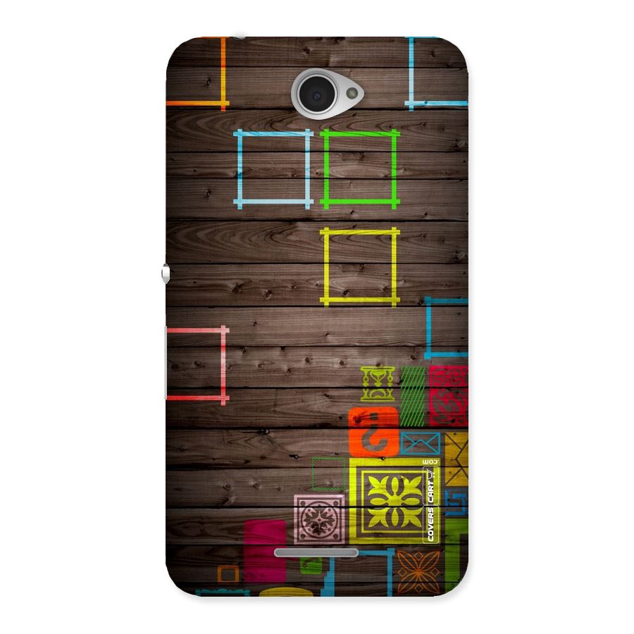 Multicolor Frame Design Back Case for Sony Xperia E4