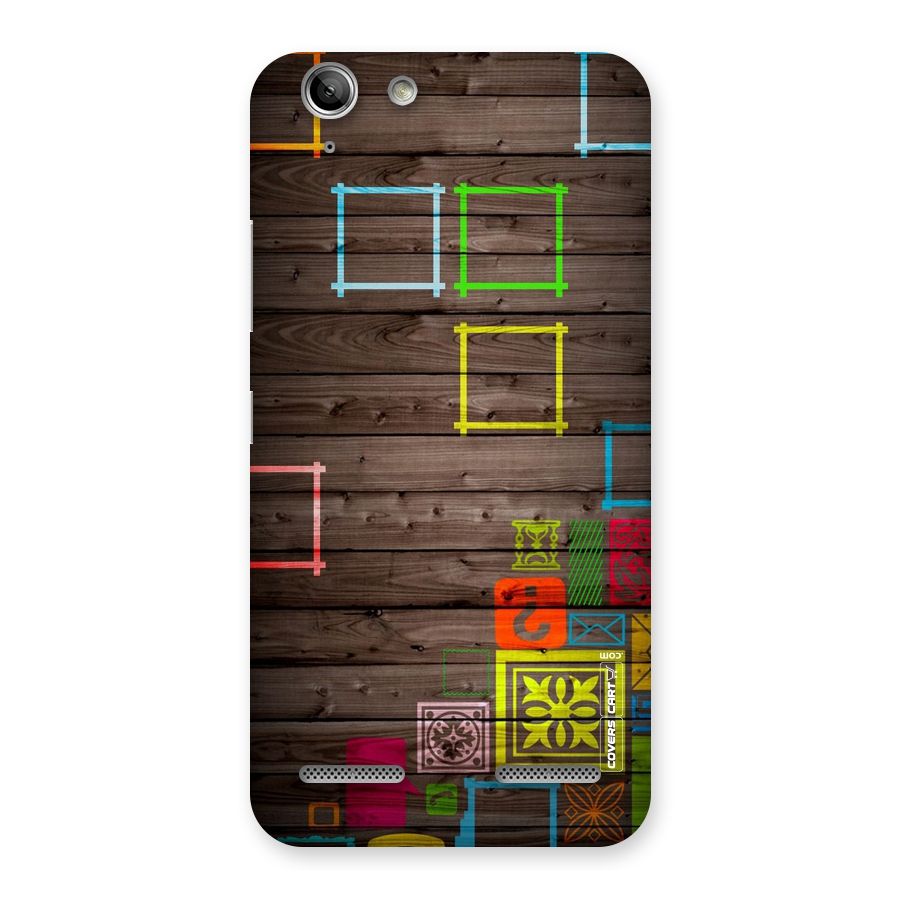 Multicolor Frame Design Back Case for Vibe K5
