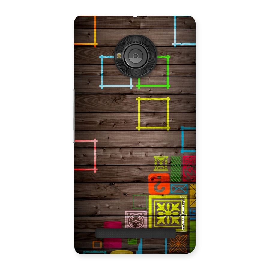 Multicolor Frame Design Back Case for Yu Yuphoria
